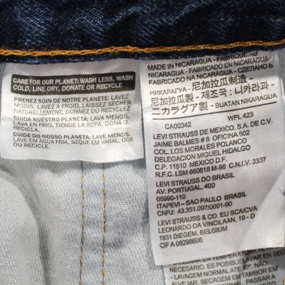 Levi‎ Strauss 560 Jeans Mens W44 L29 Blue Denim Loose Fit Pants - Picture 9 of 15